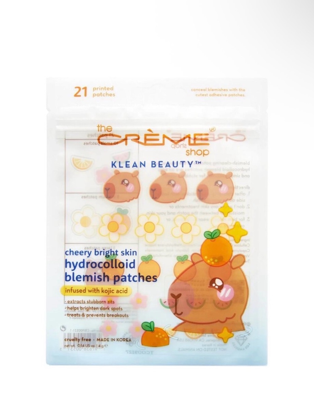 The Creme Shop x Capybara Cheery Bright Skin Acne Blemish Pimple Patches 21